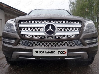 Решетка радиатора верхняя (лист) Mercedes (мерседес)-Benz GL 500 4MATIC 2014 ― PEARPLUS.ru