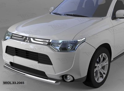 Защита переднего бампера Mitsubishi Outlander (-2014/2014-) (одинарная) d60