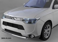 Защита переднего бампера Mitsubishi (митсубиси) Outlander (оутлендер) (-2014/2014-)  (одинарная) d60