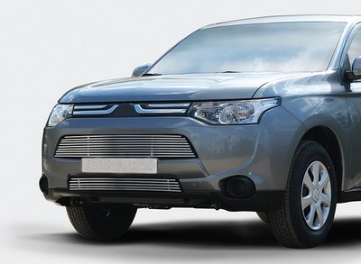Декоративные элементы воздухозаборника (хром загл.) d10 (2 элемента),Mitsubishi Outlander XL 2012-