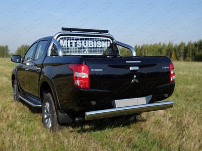 Защита кузова и заднего стекла 76, 1 мм со светодиодной фарой Mitsubishi (митсубиси) L200 2015 ― PEARPLUS.ru