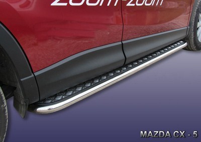 Пороги d42 с листом Mazda CX-5 (2012 по наст.)