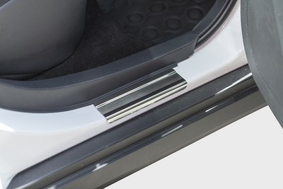 Накладка на внутренние пороги без логотипа (компл. 4шт.),Nissan Almera 2013-