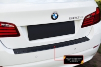 Накладка на задний бампер BMW 5 седан 2010-