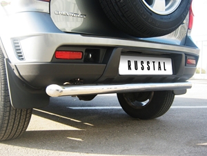 Защита бампера задняя из нержавеющей стали. 76мм без фаркопа (дуга) Chevrolet Niva Berton (2010 по наст.) 