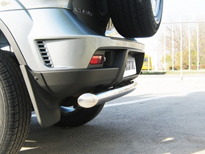 Защита бампера задняя из нержавеющей стали. 63мм (дуга) Chevrolet Niva (2003 по наст.) 