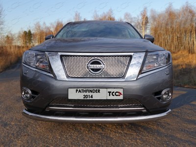Решетка радиатора верхняя (лист) Nissan (ниссан) Pathfinder 2014 ― PEARPLUS.ru