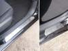 Накладки на пороги (лист шлифованный) Nissan (ниссан) Sentra 2015