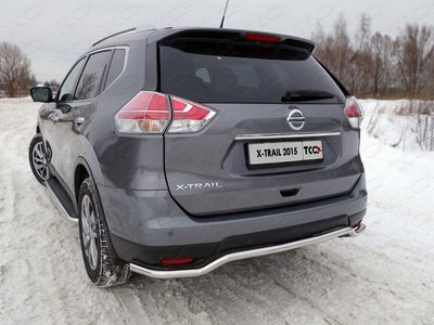 Защита задняя 42, 4 мм Nissan (ниссан) X-Trail 2015 ― PEARPLUS.ru