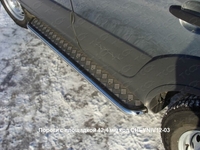 Пороги с площадкой 42, 4 мм на Chevrolet (Шевроле) Niva 2012 по наст.