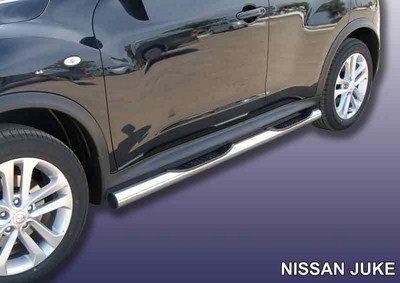 Пороги d76 с проступями Nissan (ниссан) Juke (жук) (2011 по наст.) SKU:93253qw ― PEARPLUS.ru