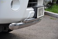 Защита бампера передняя из нержавеющей стали. 76мм/42 (дуга) Nissan (ниссан) Pathfinder (2011 по наст.) 