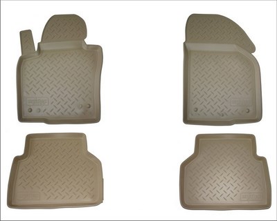 Коврики салона (п/у) SEAT Alhambra (7N) (2010-) (3 ряд) (бежевый)