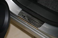 Накладки на внутр. пороги без логотипа (компл. 4 шт) на металл Nissan (ниссан) Qashqai (кашкай +2) (кашкай) 2010-2013