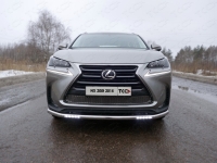 Защита передняя нижняя (с ходовыми огнями) 60, 3 мм Lexus (лексус) NX 300h 2014 ― PEARPLUS.ru
