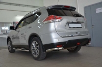 Защита заднего бампера уголки 60 мм Nissan (ниссан) X-Trail 2015 ― PEARPLUS.ru