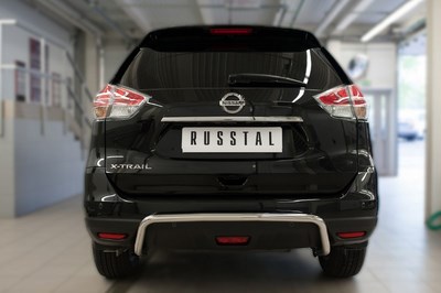 Защита заднего бампера d42 (волна) Nissan (ниссан) X-Trail 2015 ― PEARPLUS.ru