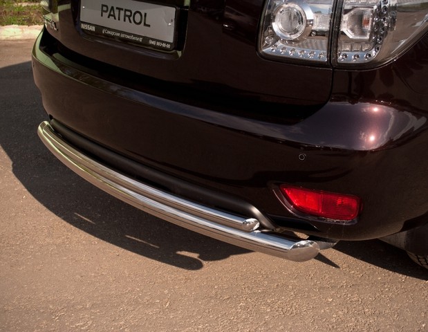 Защита бампера задняя из нержавеющей стали. 76мм/42 (дуга) Nissan Patrol (2010 по наст.) 