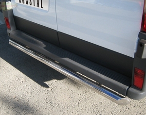 Защита бампера задняя из нержавеющей стали. 63мм Peugeot BOXER (2006 по наст.) 