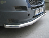 Защита бампера передняя из нержавеющей стали. 63мм (5 секций) Peugeot (пежо) BOXER (2006 по наст.) 