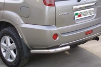 Защита бампера задняя.  Nissan 	 X-Trail (2004-2007)