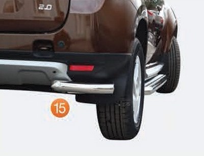 Защита задняя уголки d60, Renault (рено) Duster 4x2 2012- ― PEARPLUS.ru