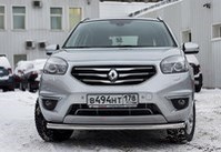 Защита переднего бампера труба d60 Premium, Renault (рено) Koleos (колеос) 2012-