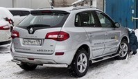 Защита задняя уголки d76, Renault (рено) Koleos (колеос) 2012-