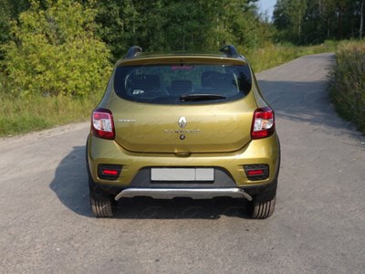 Защита задняя 42, 4 мм Renault (рено) Sandero Stepway 2015 ― PEARPLUS.ru