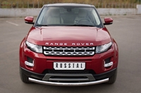 Защита бампера передняя из нержавеющей стали. 63мм (дуга) Land Rover (ленд ровер) Range Rover Evoque Prestige u Pure (2011 по наст.) 