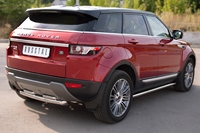 Защита бампера задняя из нержавеющей стали. 63мм_42х2 (дуга) Land Rover (ленд ровер) Range Rover Evoque Prestige u Pure (2011 по наст.) 