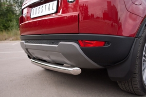 Защита бампера задняя из нержавеющей стали. 76мм (дуга) Land Rover Range Rover Evoque Prestige u Pure (2011 по наст.) 
