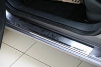 Накладка на внутренние пороги с рисунком (компл. 4шт.) , Renault (рено) Scenice 2013-