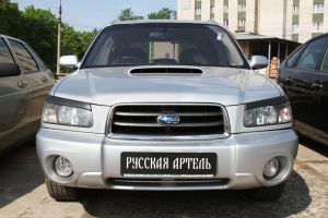 Накладки передних фар (реснички) 2шт. Subaru (субару) Forester (форестер) (2002-2005) ― PEARPLUS.ru