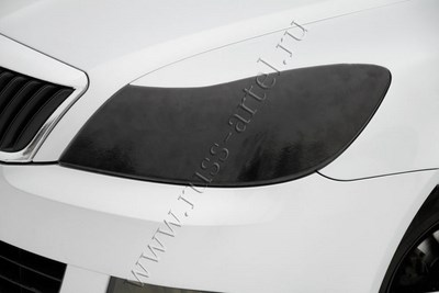 Накладки для самостоятельного изготовления ресничек на передние фары Skoda Octavia (седан) 2008—2013