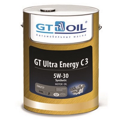 Моторное масло для бензиновых и дизильных двигателей GT Ultra Energy C3 5W30  (Синтетика)  5W30 (20л) ― PEARPLUS.ru