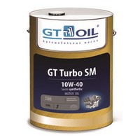 Моторное масло для бензиновых двигателей GT Turbo SM  (П/синтетика)  10W-40 (20л) 