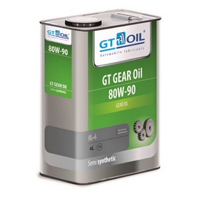 Трансмиссионное масло для механических трансмиссий GT GEAR Oil (П/синтетика) 80W-90 (4л) SKU:98940qw ― PEARPLUS.ru
