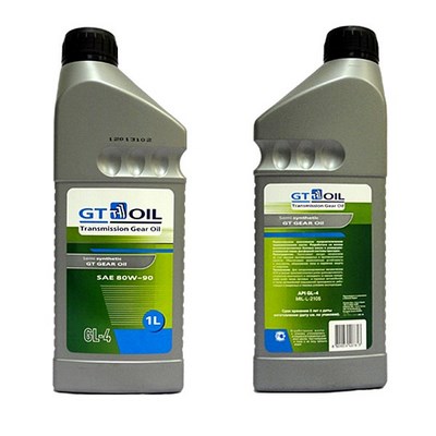 Трансмиссионное масло для механических трансмиссий GT GEAR Oil (П/синтетика) 80W-90 (1л) SKU:98941qw