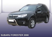 Кенгурятник d57 низкий с защитой картера Subaru (субару) Forester (форестер) (2008-2012) 