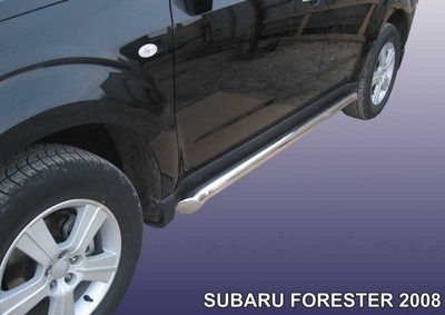 Пороги d42 с листом Subaru (субару) Forester (форестер) (2013 по наст.) ― PEARPLUS.ru