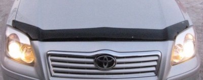 Дефлектор капота тёмный Toyota (тойота) Avensis (2003-2009) ― PEARPLUS.ru