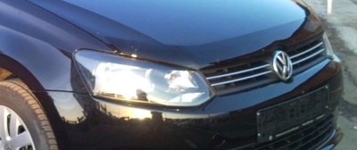 Дефлектор капота тёмный Volkswagen Polo 5 (2009 по наст.)