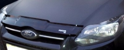 Дефлектор капота тёмный Ford (Форд) Focus 3 (2011 по наст.) ― PEARPLUS.ru