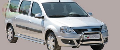 Защита бампера передняя Dacia (дачия) Logan MCV (2009 по наст.) 
