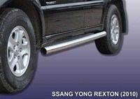 Пороги d76 труба Ssangyong (санг енг) Rexton (рекстон) (2010-2012) 