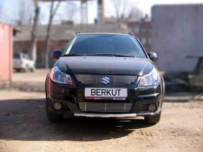 Накладка на решетку бампера d10 Suzuki (сузуки) SX4 (HB) 2010- ― PEARPLUS.ru