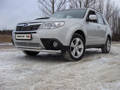 Защита передняя нижняя 60, 3/42, 4 мм Subaru (субару) Forester (форестер) 2009 ― PEARPLUS.ru