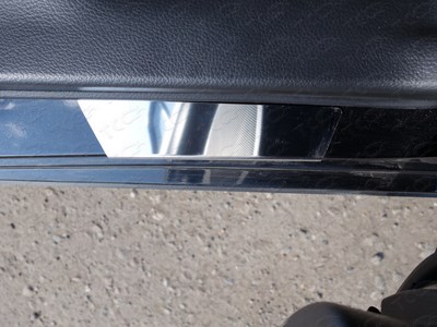 Накладки на пороги (лист зеркальный) Subaru XV 2012