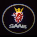 Подсветка в дверь с логотипом Saab
